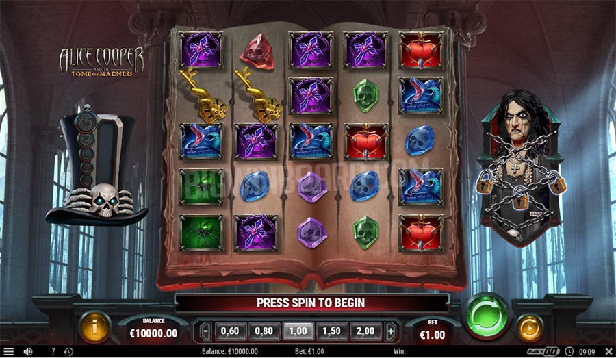 alice cooper tome of madness slot