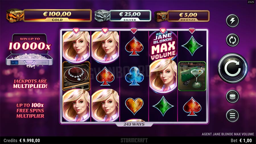 Agent Jane Blonde Max Volume slot